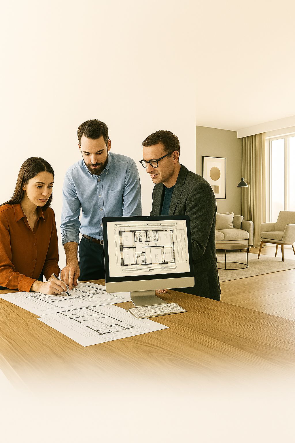 مشاوره تخصصی نقشه‌کشی و طراحی داخلی ساختمان مهندسین نوین پارسی